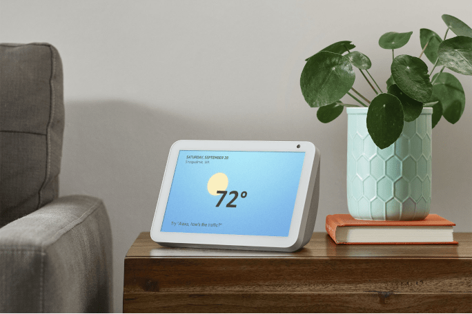 Echo Show 8 with weather